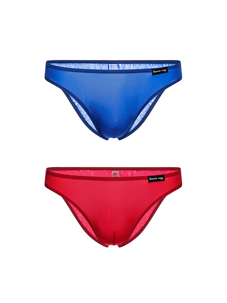 2 Pack Men's Breathable Ultra-thin Bikini | dmunderwear detail image 8