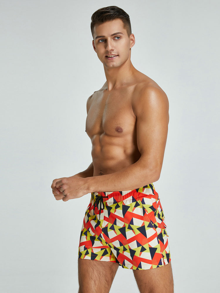Men's Vibrant Graphic Odor-Control Comfy Waistband Casual Board Shorts | dmunderwear detail image 11