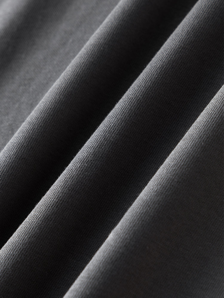 Men's Vintage Soft Pure Cotton Long Sleeve Oversized Relaxed-Fit Loungewear Tops | dmunderwear detail image 19