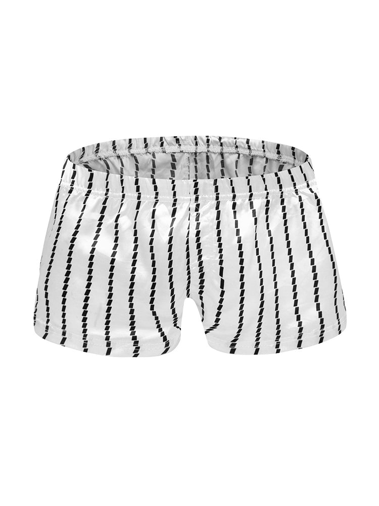 Men's Vintage Striped Moisture-Wicking Casual Board Shorts | dmunderwear detail image 2