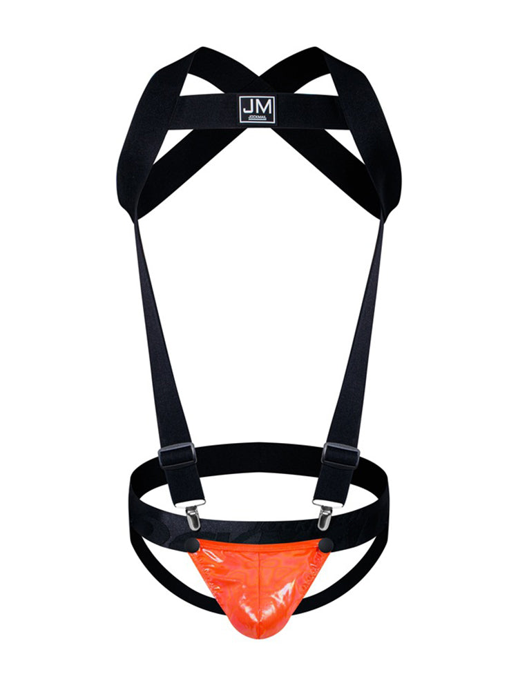 Men's Workout Ready Adjustable Cooling Touch Ultra-Light Shoulder Strap & Jockstrap | dmunderwear detail image 17