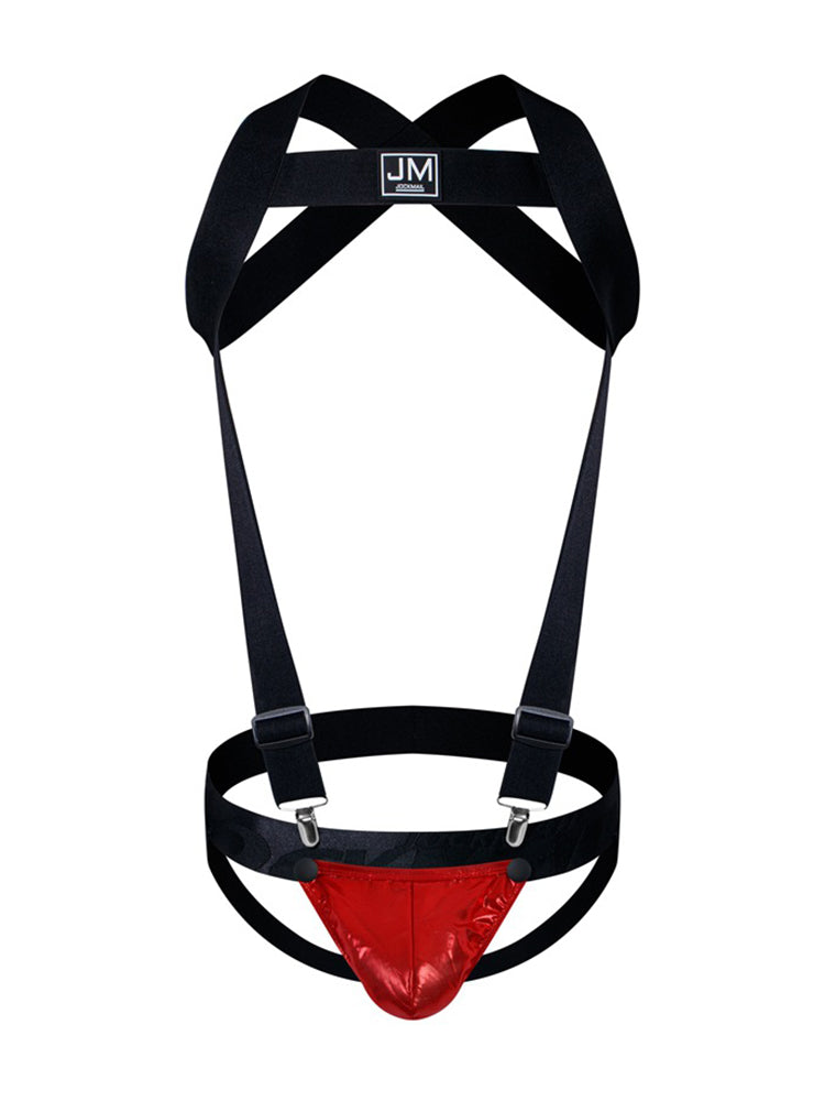 Men's Workout Ready Adjustable Cooling Touch Ultra-Light Shoulder Strap & Jockstrap | dmunderwear detail image 18