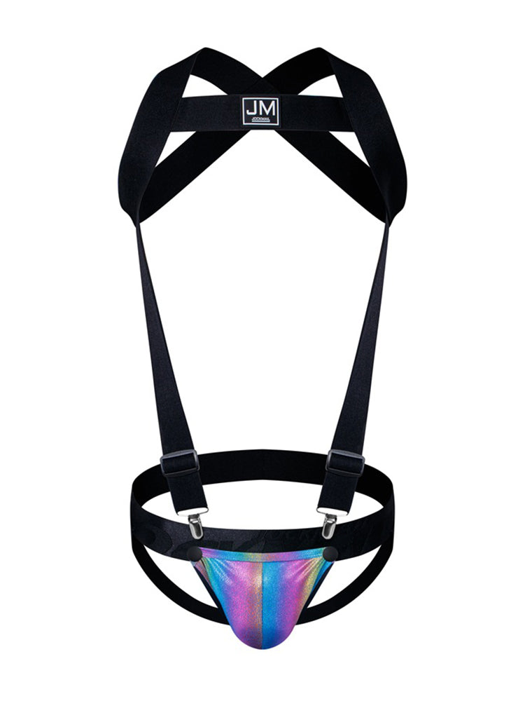 Men's Workout Ready Adjustable Cooling Touch Ultra-Light Shoulder Strap & Jockstrap | dmunderwear detail image 19