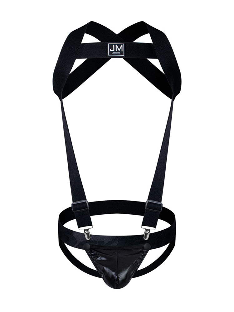 Men's Workout Ready Adjustable Cooling Touch Ultra-Light Shoulder Strap & Jockstrap | dmunderwear detail image 2