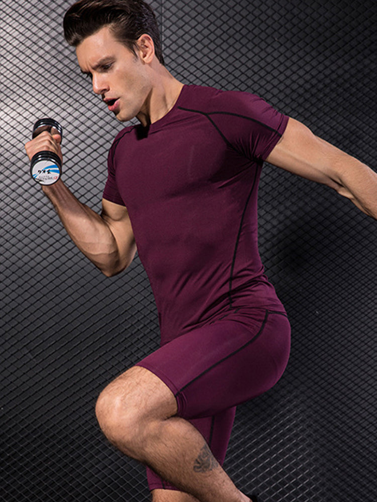 Men's Workout Ready Stretch Fit Tagless & Seamless Sporty Cut Activewear Tops & Tights | dmunderwear