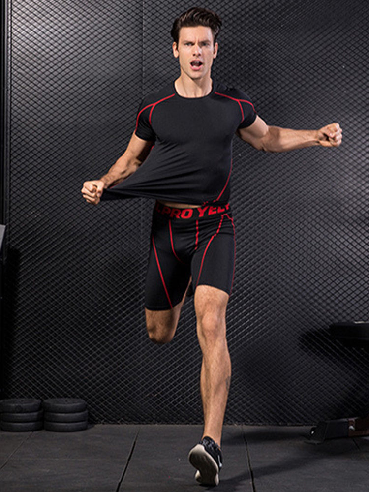 Men's Workout Ready Stretch Fit Tagless & Seamless Sporty Cut Activewear Tops & Tights | dmunderwear detail image 6