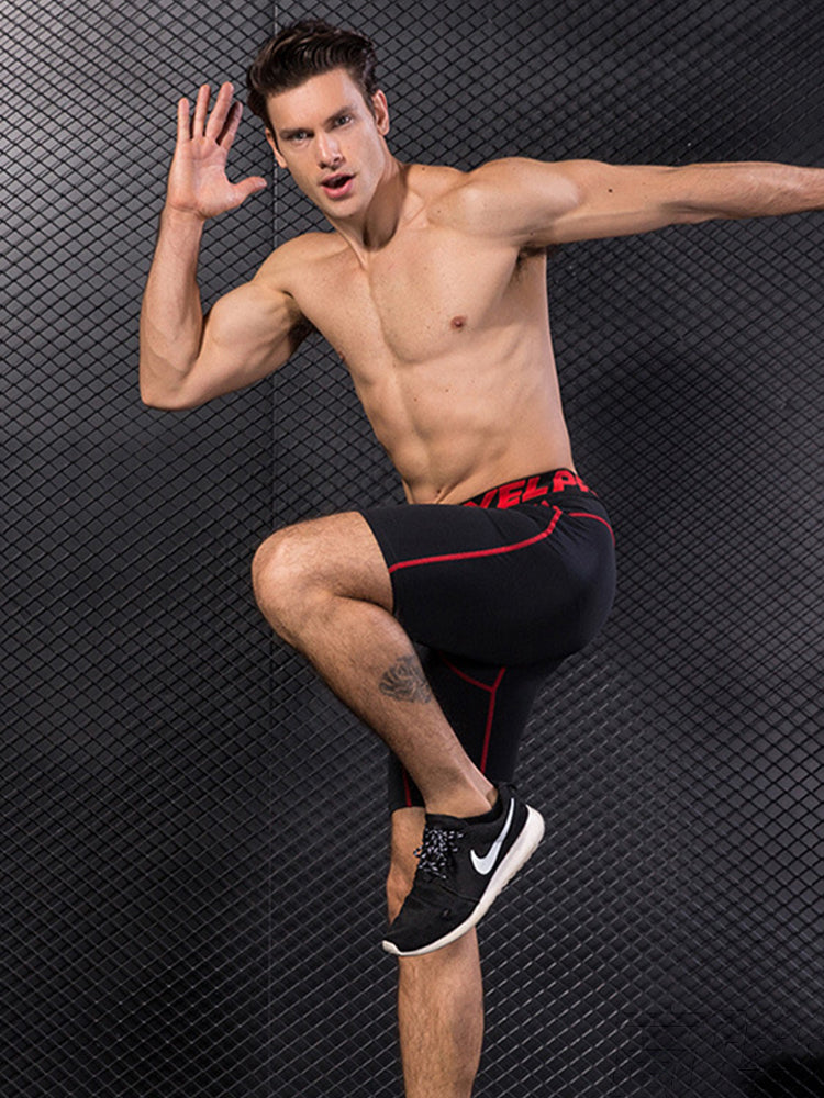 Men's Workout Ready Stretch Fit Tagless & Seamless Sporty Cut Activewear Tops & Tights | dmunderwear detail image 7