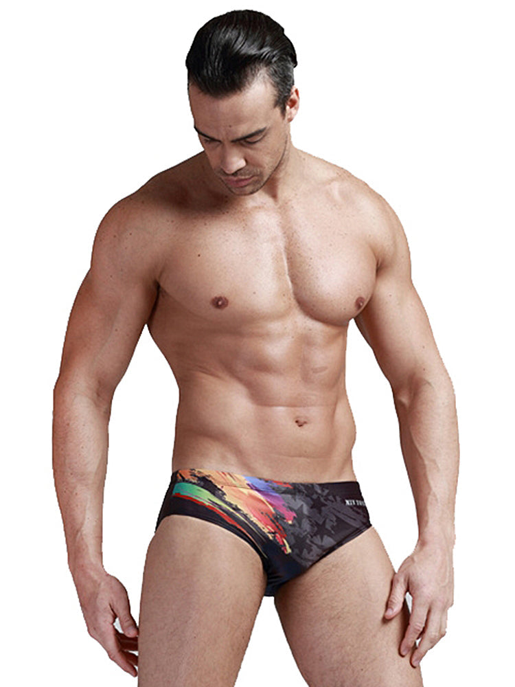Men's Youth Training Fashion Print Swim Brief | dmunderwear detail image 5