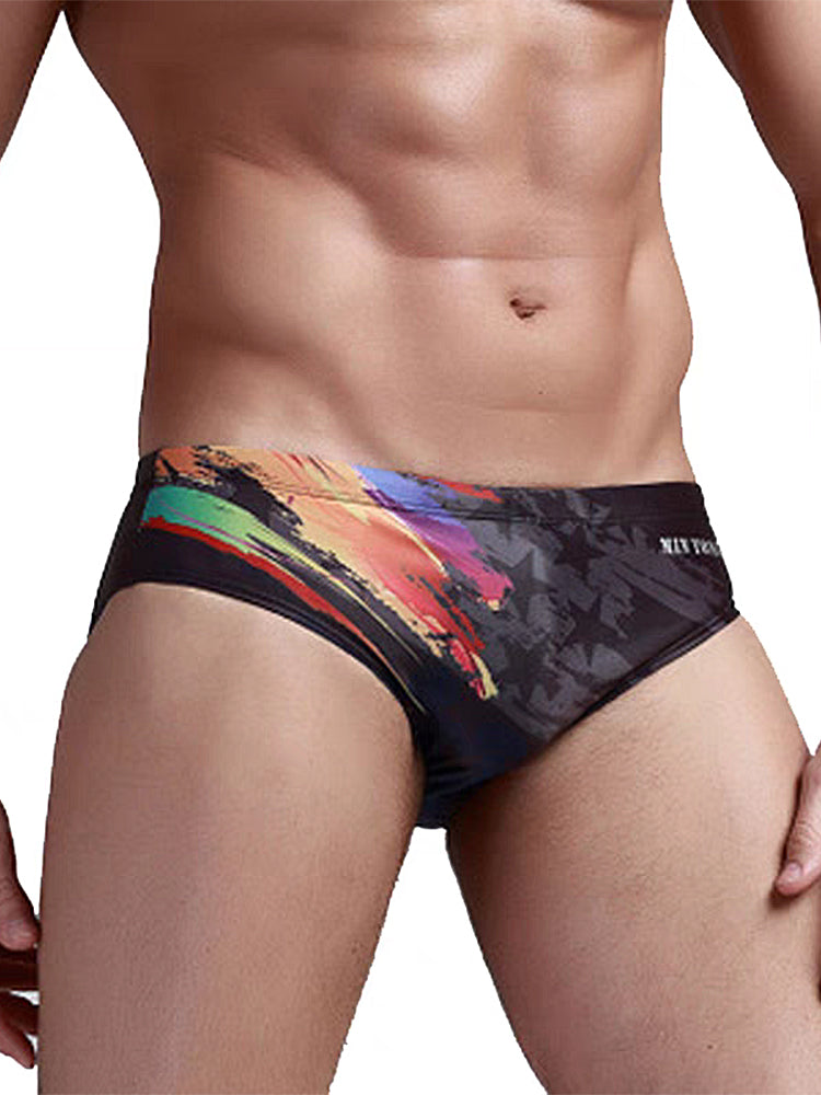 Men's Youth Training Fashion Print Swim Brief | dmunderwear detail image 8