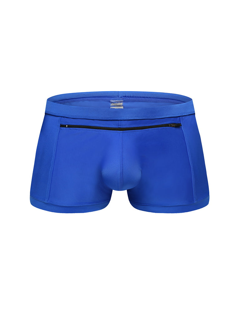 Men's Zippered Pocket Swim Brief And Trunk | dmunderwear detail image 20