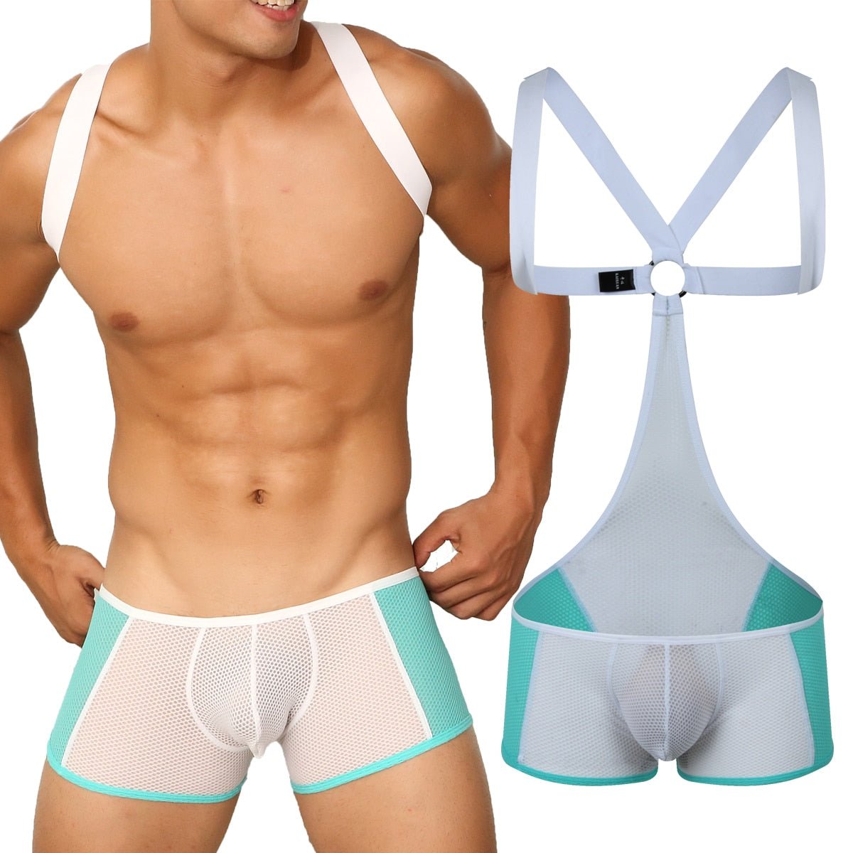 Mesh Backpack Boxer Briefs | dmunderwear detail image 3