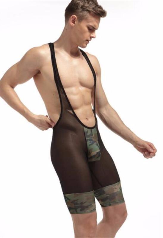 Mesh Camo Singlet | dmunderwear detail image 3