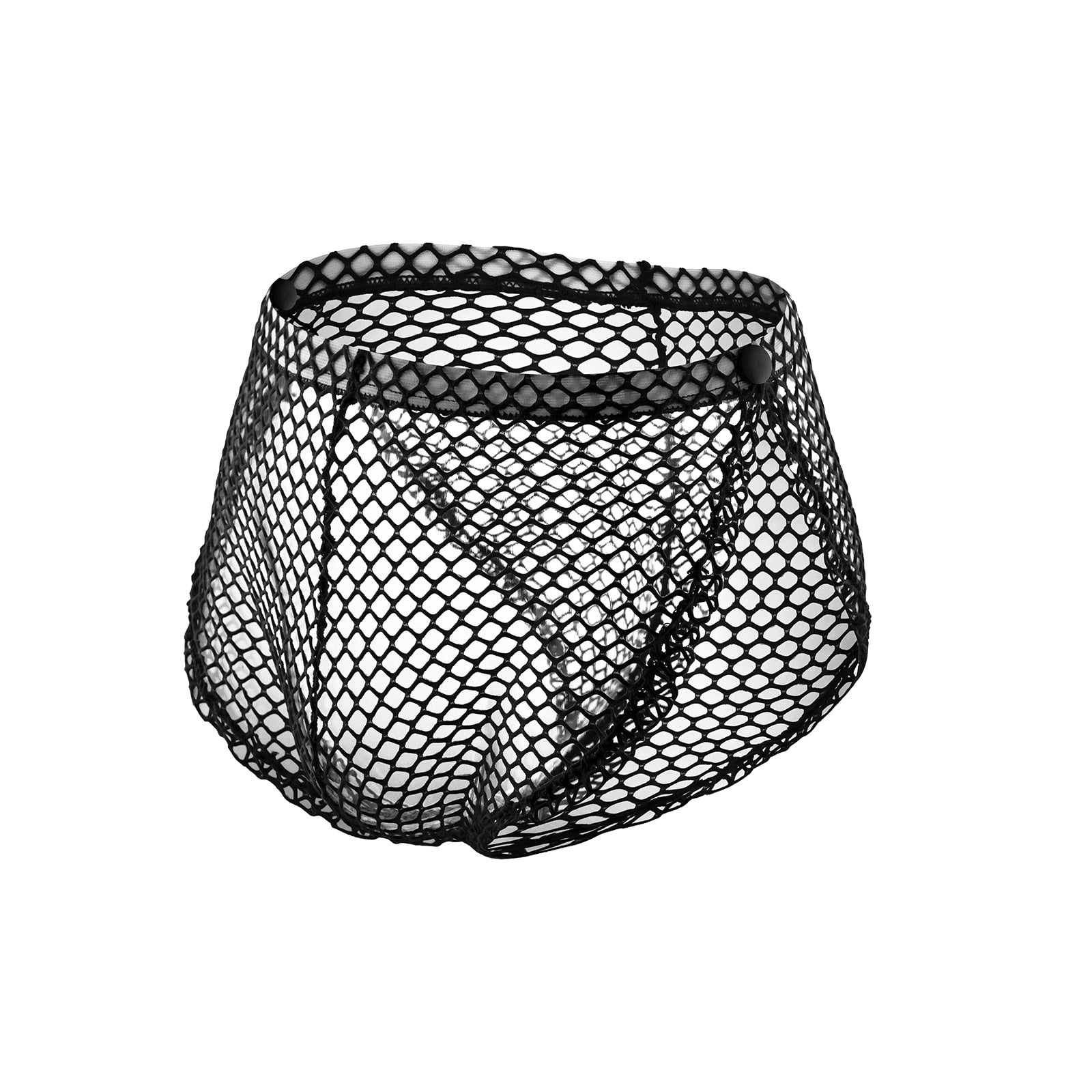 Mesh Clipper Fishnet Briefs | dmunderwear detail image 6