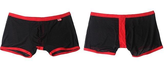 Mesh Faux Thong Boxer Briefs | dmunderwear detail image 4