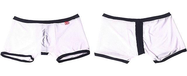 Mesh Faux Thong Boxer Briefs | dmunderwear detail image 9