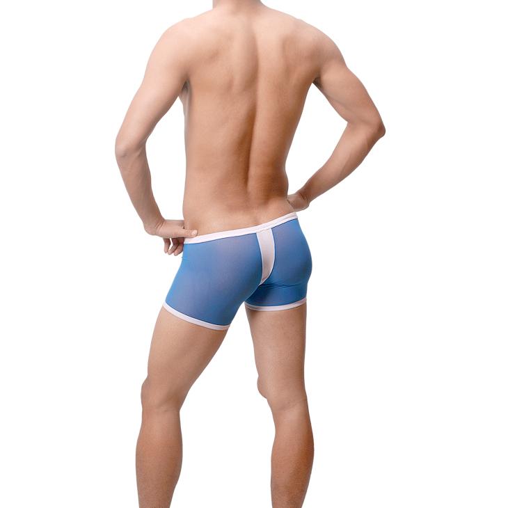 ORVLS Mesh Faux Thong Boxer Briefs | dmunderwear detail image 3