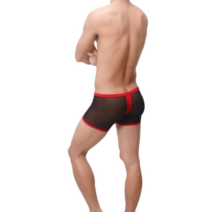 ORVLS Mesh Faux Thong Boxer Briefs | dmunderwear detail image 5
