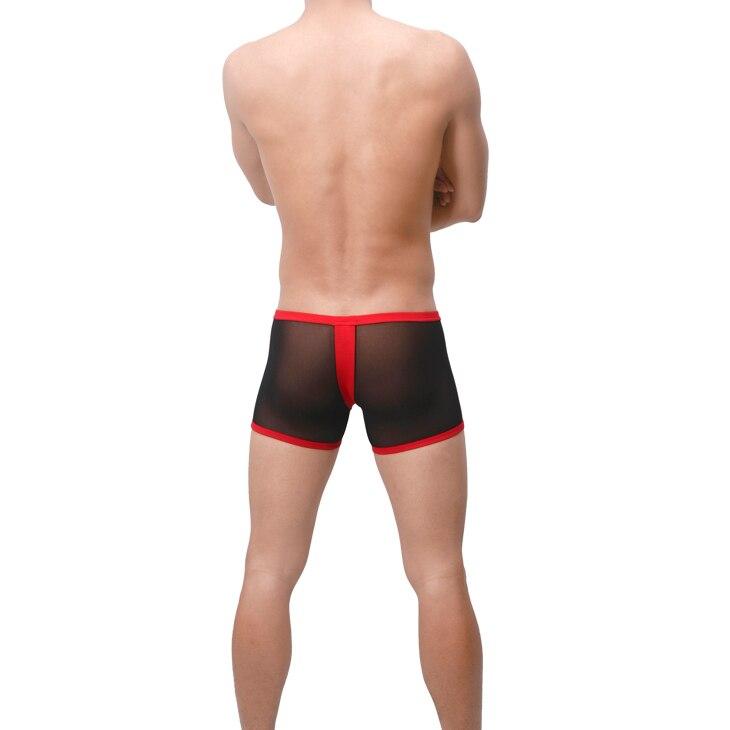ORVLS Mesh Faux Thong Boxer Briefs | dmunderwear detail image 6