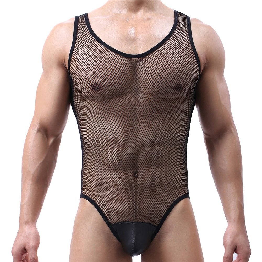 Mesh Full Bodysuit | dmunderwear detail image 2