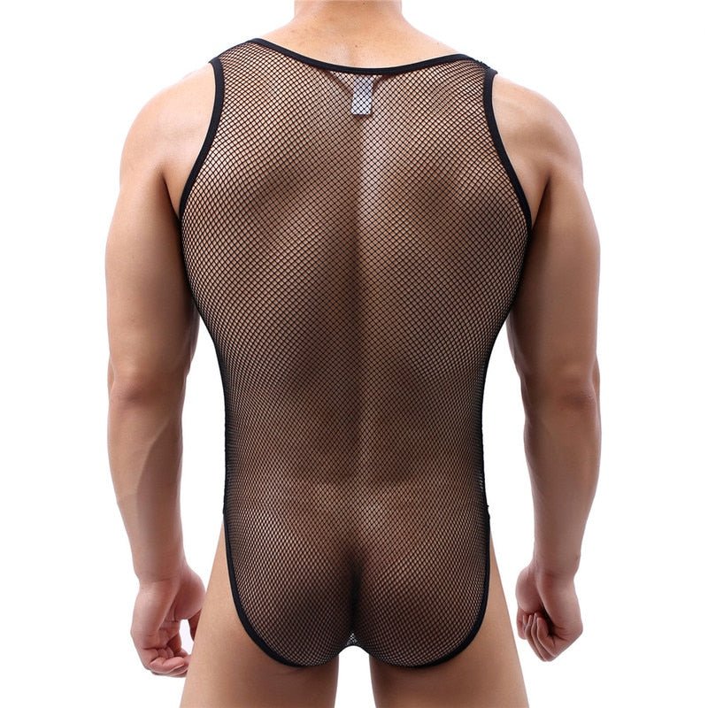 Mesh Full Bodysuit | dmunderwear detail image 4