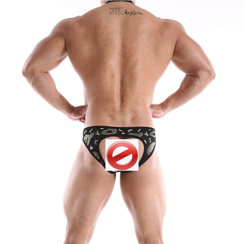 Mesh Gay Backless Bodysuit | dmunderwear detail image 4