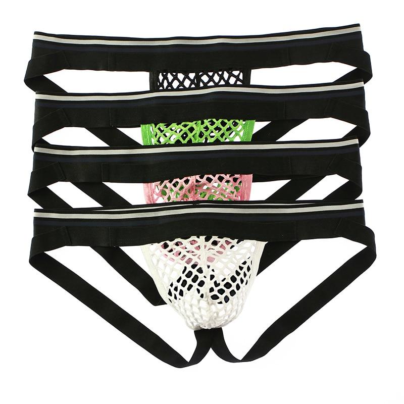 ORVLS Mesh Hollowfront Net Jockstrap | dmunderwear detail image 3