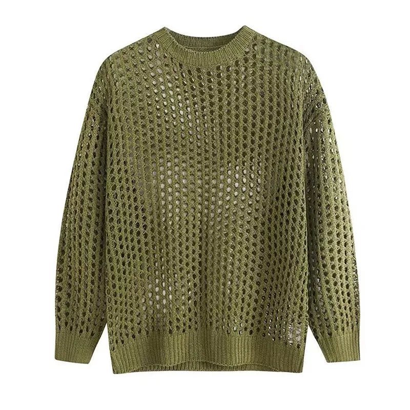 Mesh Knit Sweater | dmunderwear detail image 12