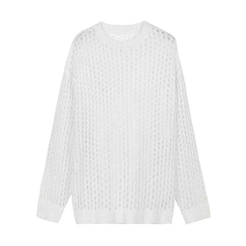 Mesh Knit Sweater | dmunderwear detail image 3