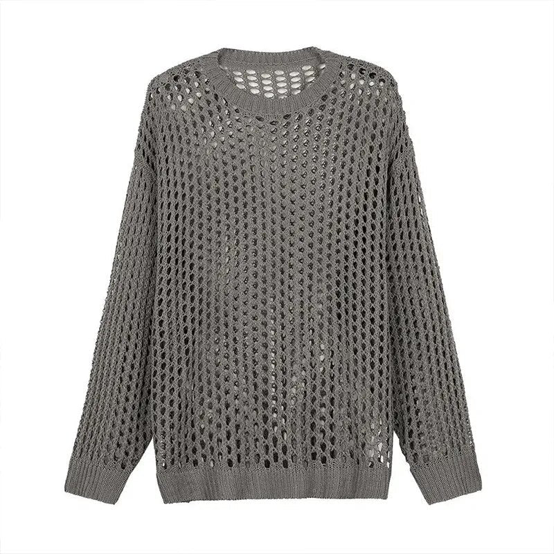 Mesh Knit Sweater | dmunderwear detail image 8