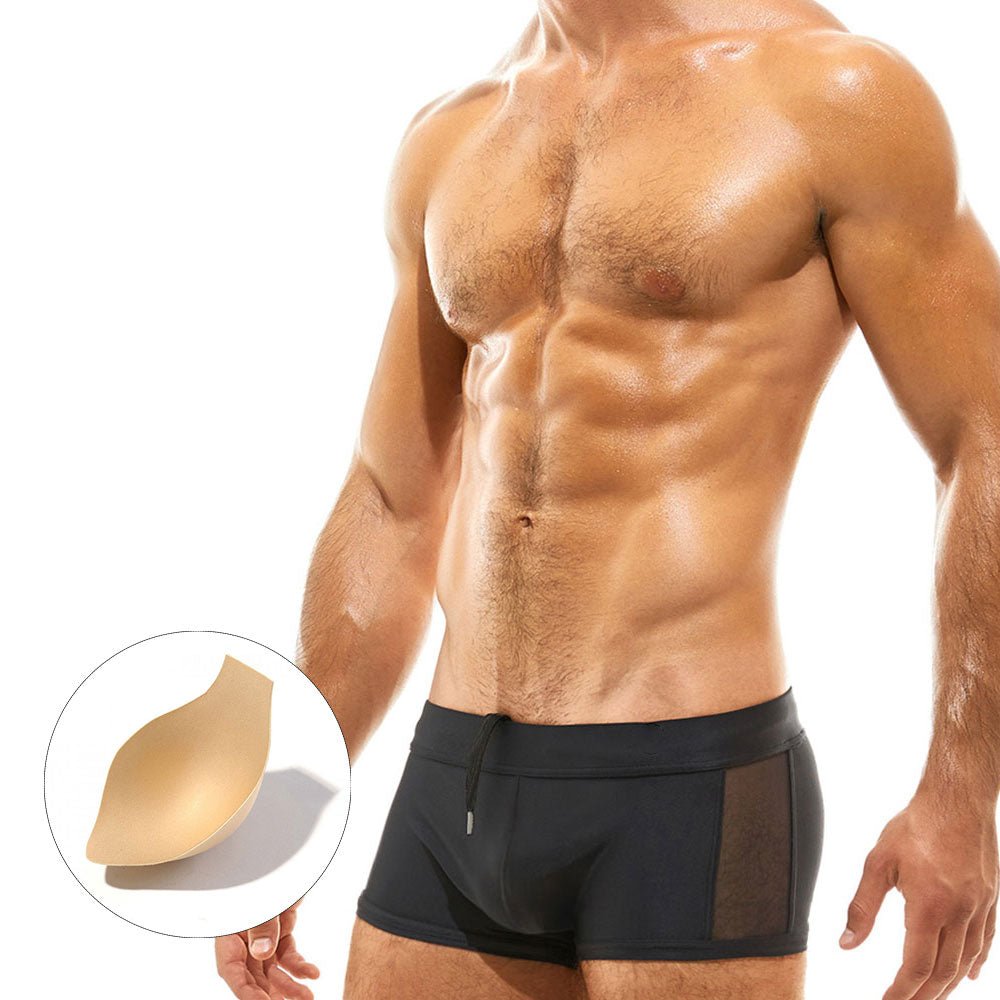 ORVLS Mesh Peekaboo Swim Trunks | dmunderwear detail image 4