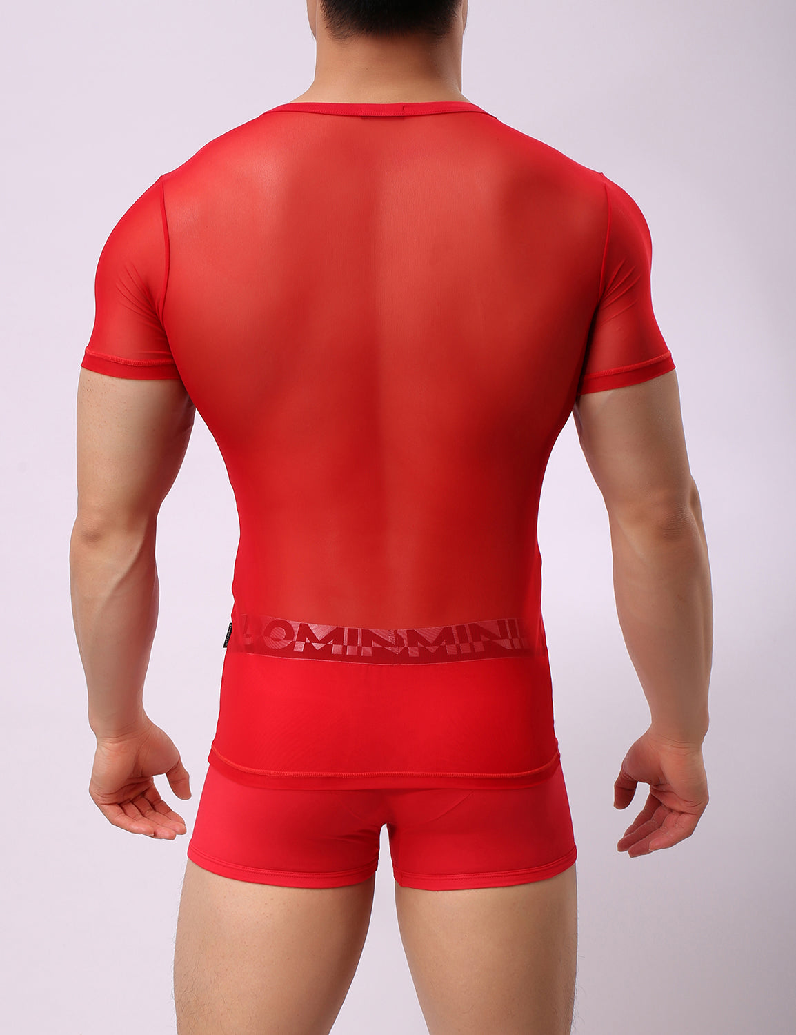 Mesh Short Sleeve T-Shirt 8327 | dmunderwear detail image 15