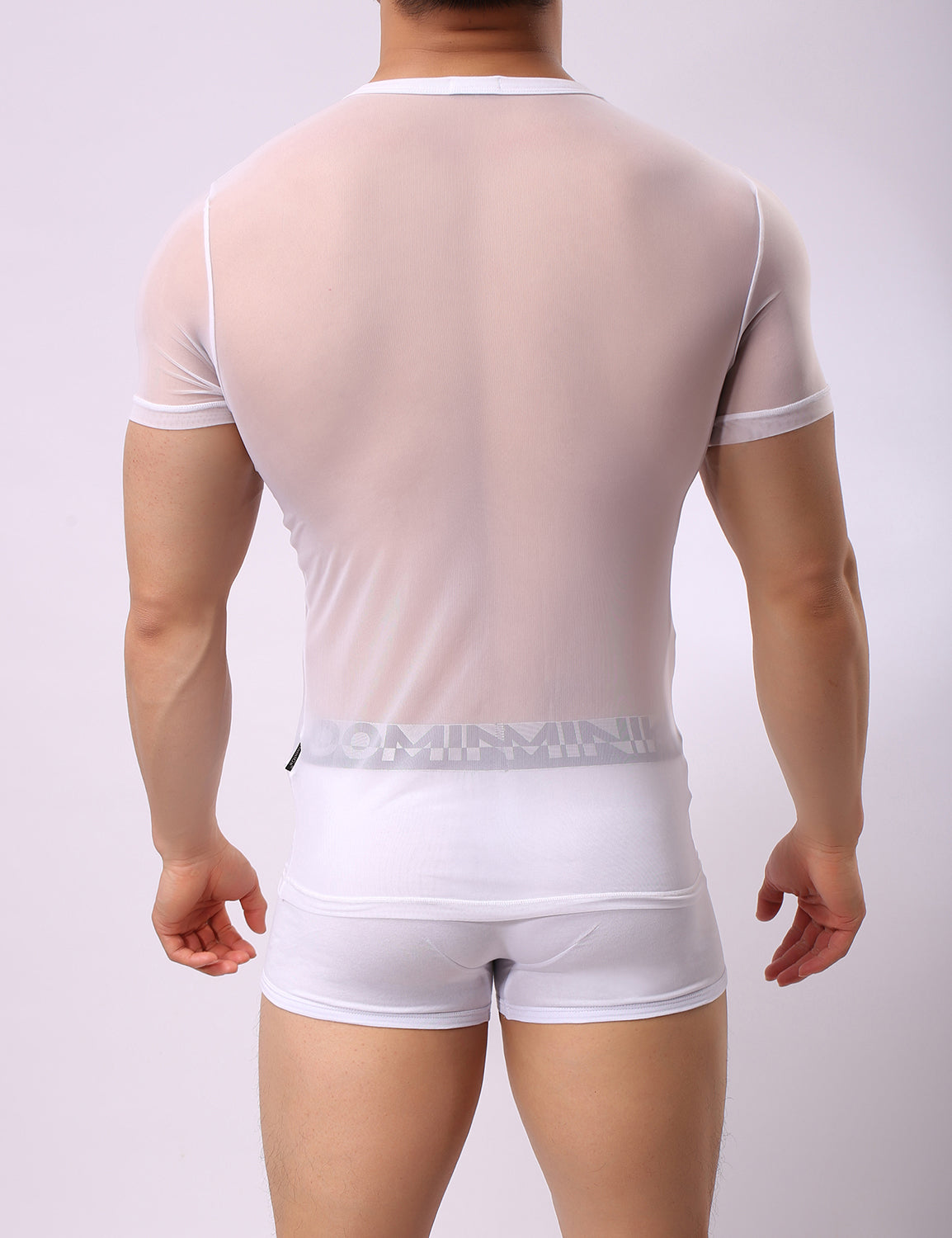 Mesh Short Sleeve T-Shirt 8327 | dmunderwear detail image 18