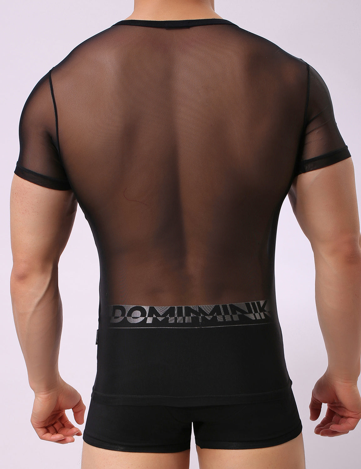 Mesh Short Sleeve T-Shirt 8327 | dmunderwear detail image 2