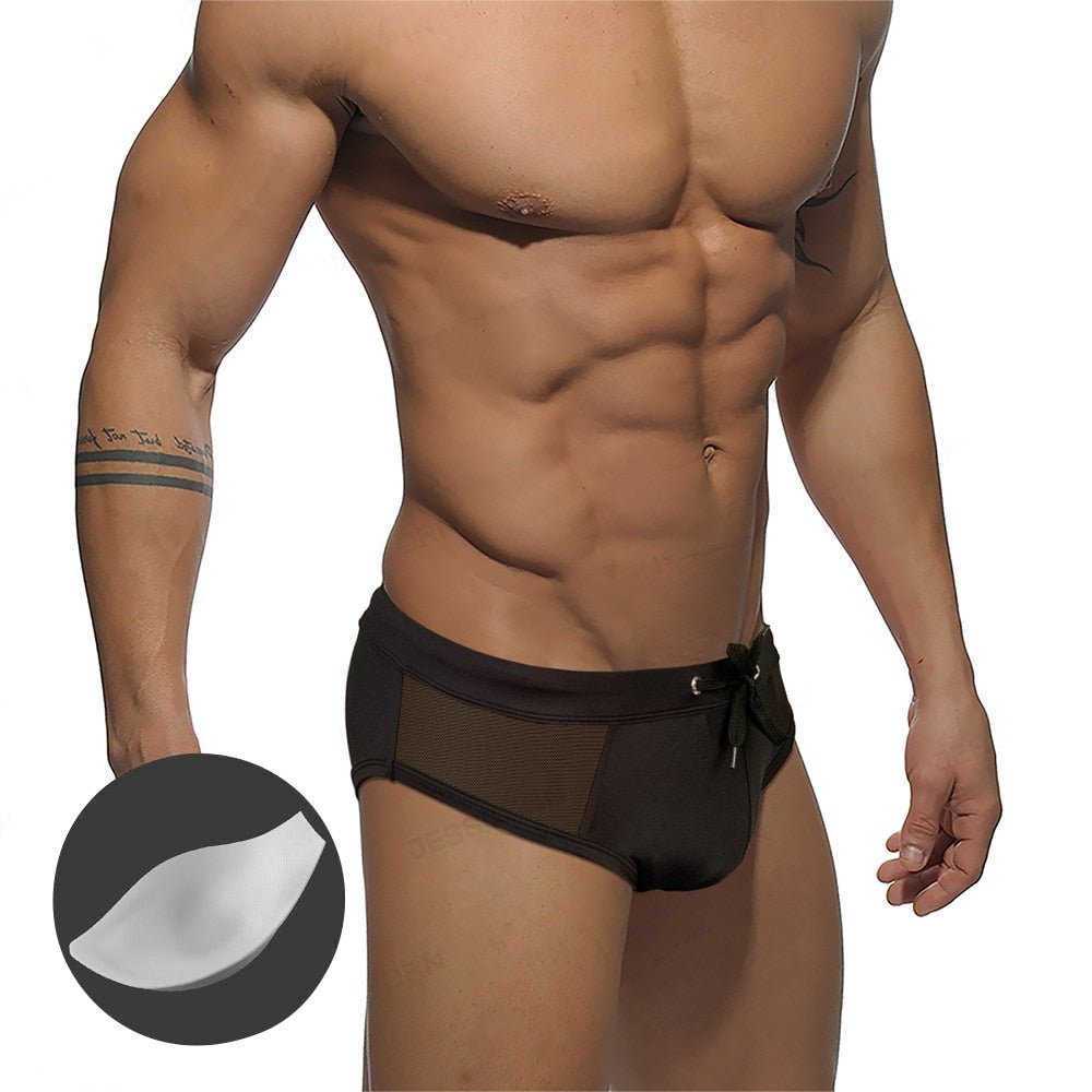 ORVLS Mesh Sideshow Swim Briefs | dmunderwear detail image 4