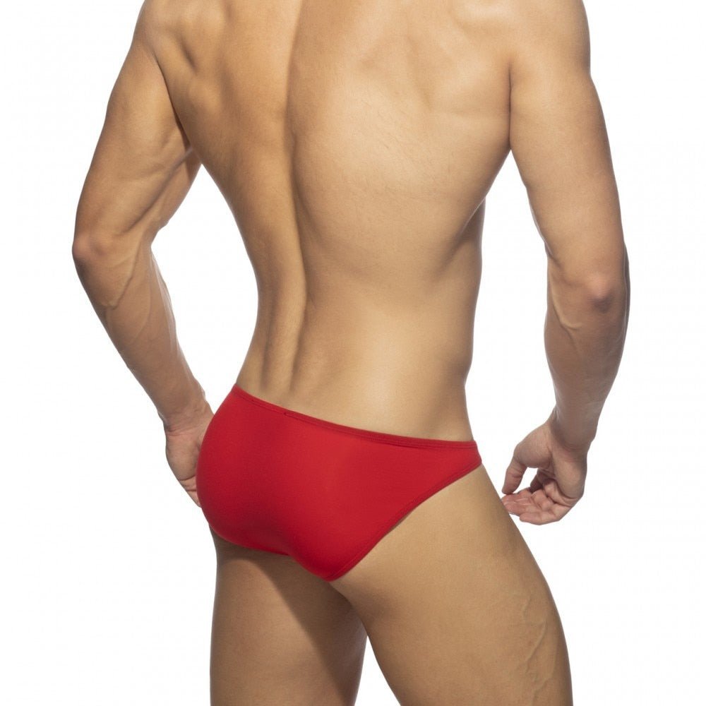 ORVLS Mesh Skinny Two-toned Swim Briefs | dmunderwear detail image 7