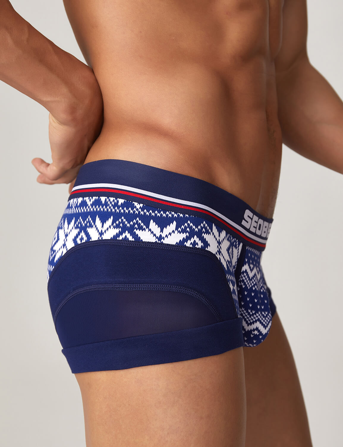 Mesh Stitching Boxer Brief 220206 | dmunderwear detail image 2