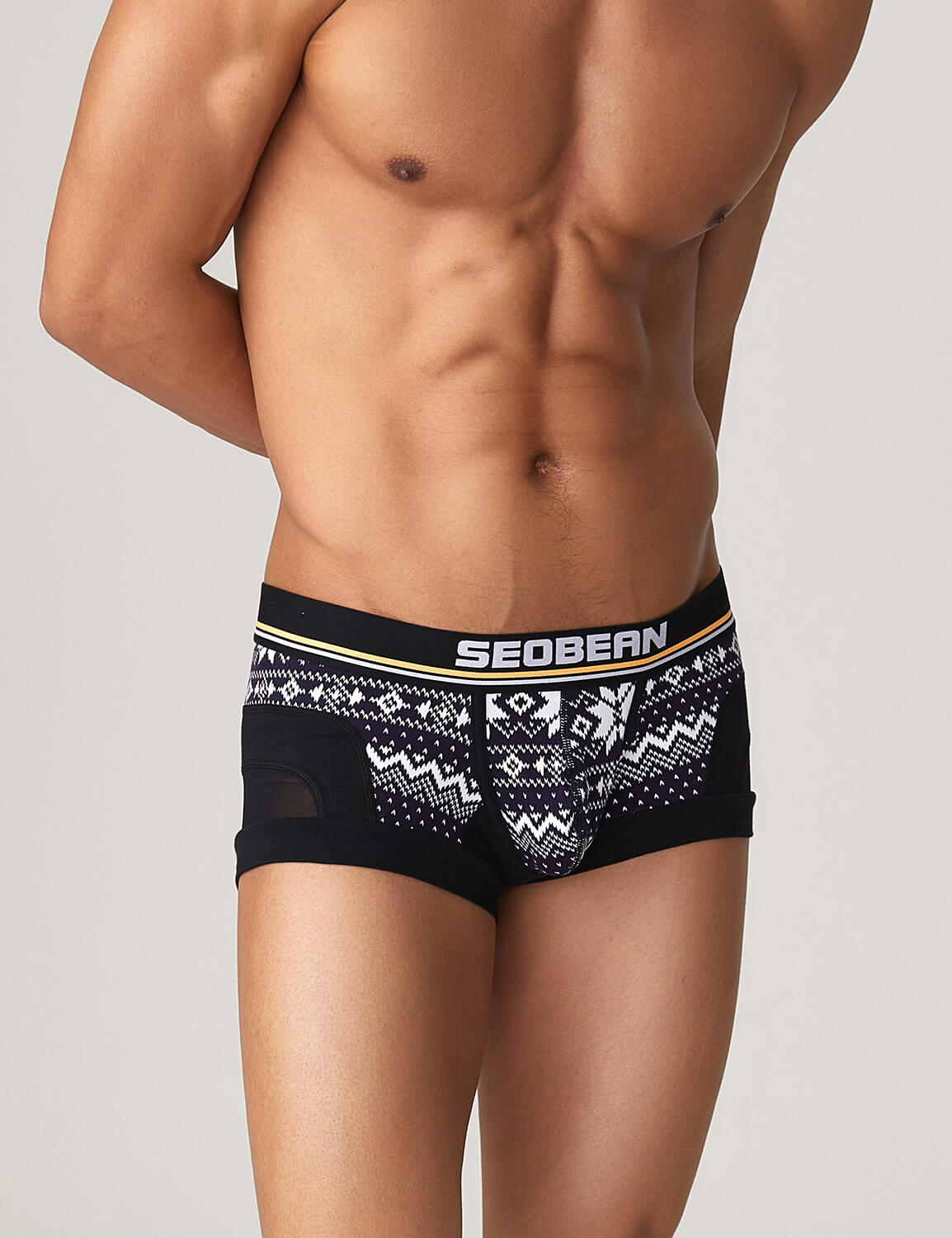 Mesh Stitching Boxer Brief 220206 | dmunderwear detail image 6