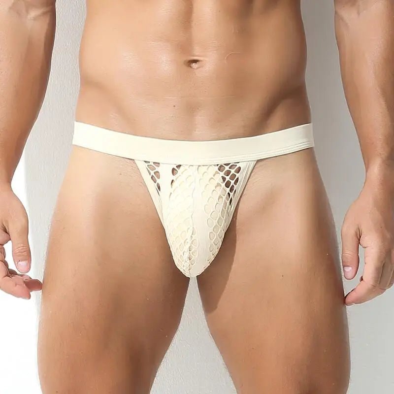 Mesh Striped Side Show Briefs | dmunderwear detail image 17