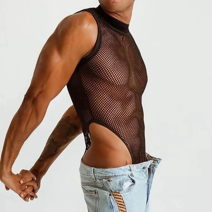 Mesh Tank Top Body Suit | dmunderwear