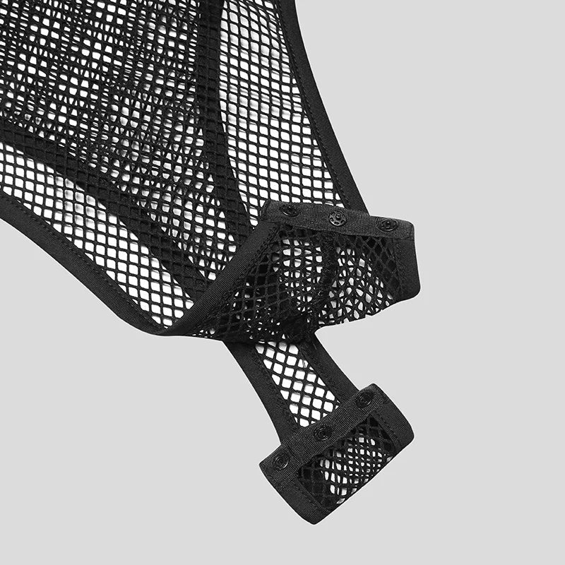 Mesh Tank Top Body Suit | dmunderwear detail image 2
