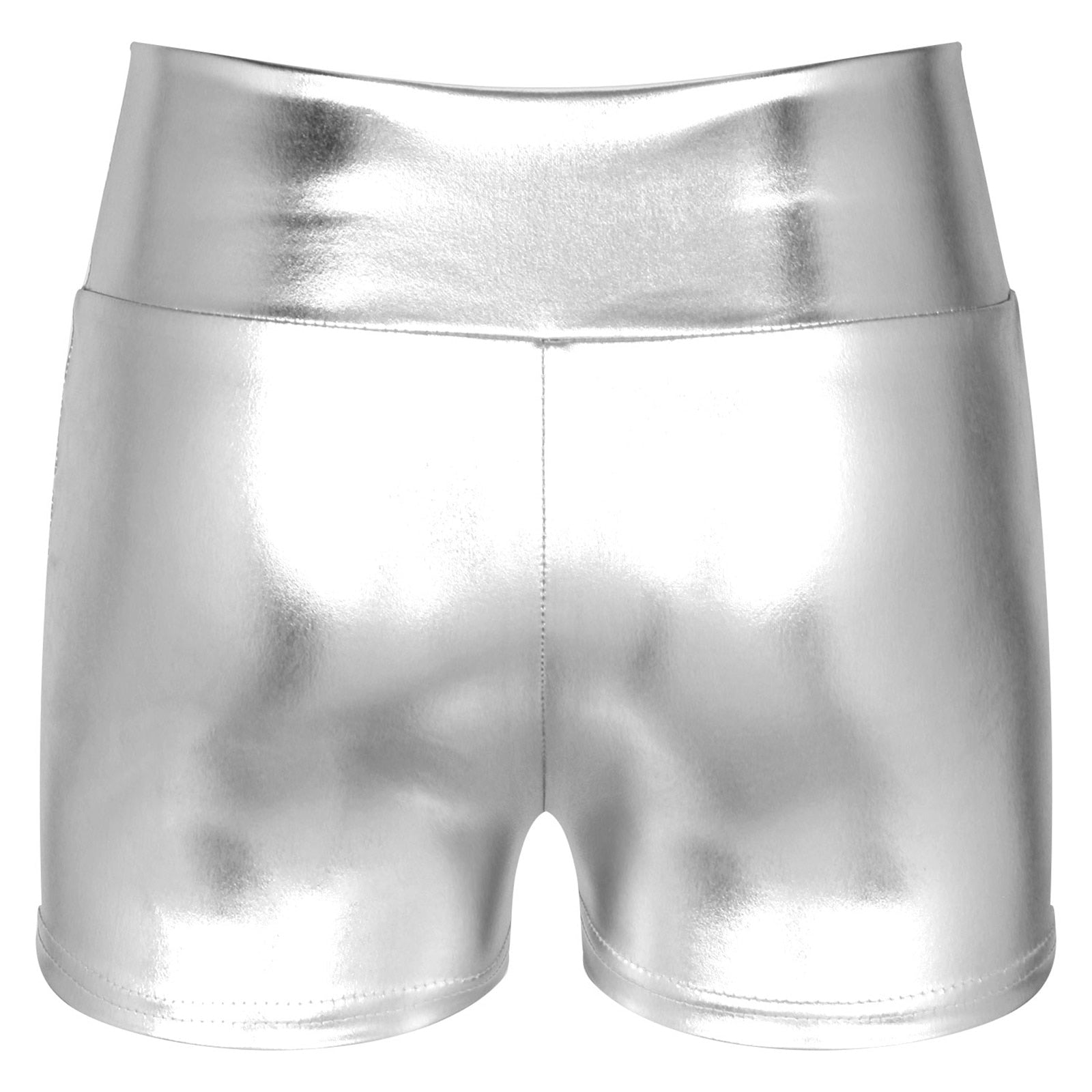 Metallic High Waisted Booty Shorts | dmunderwear detail image 15
