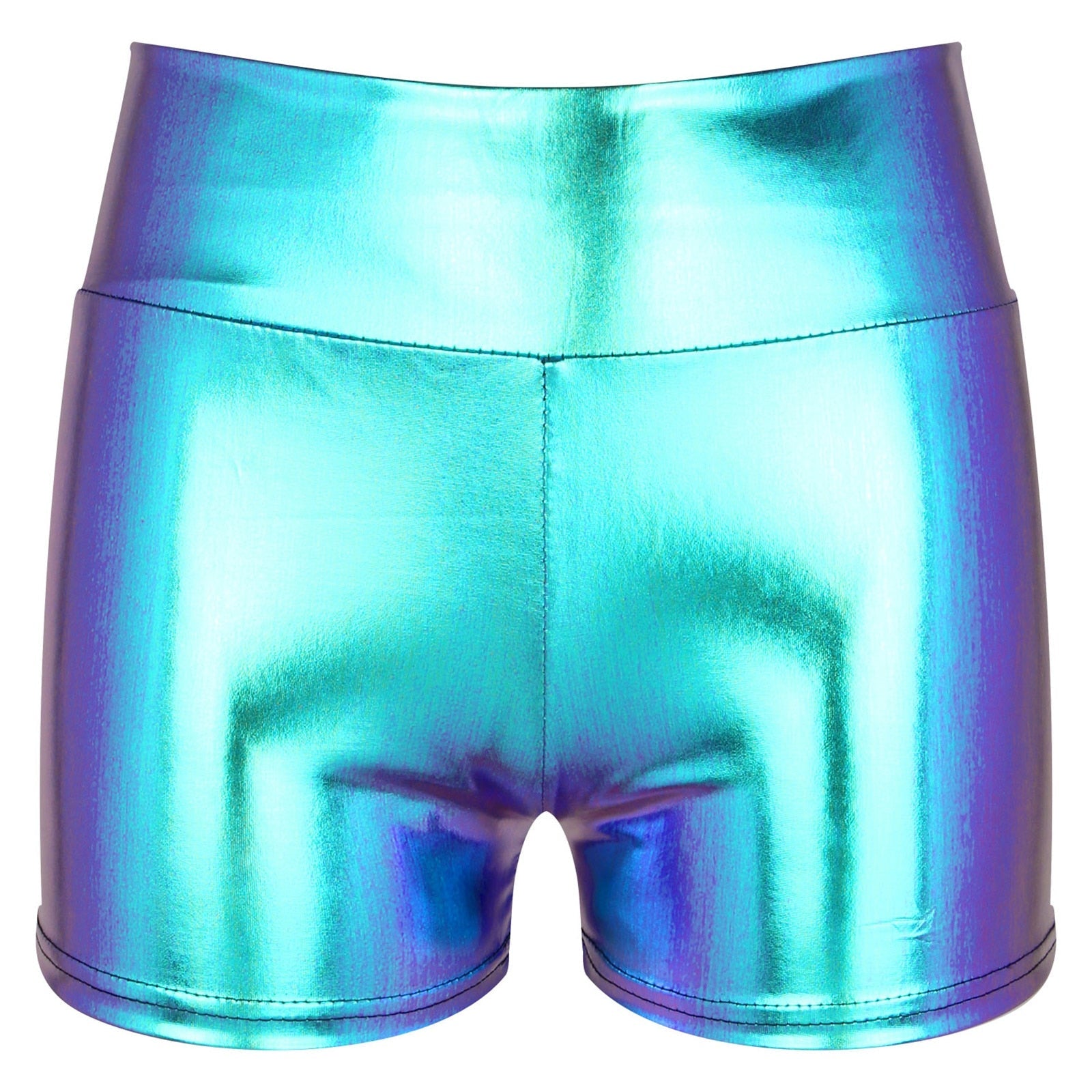 Metallic High Waisted Booty Shorts | dmunderwear detail image 18