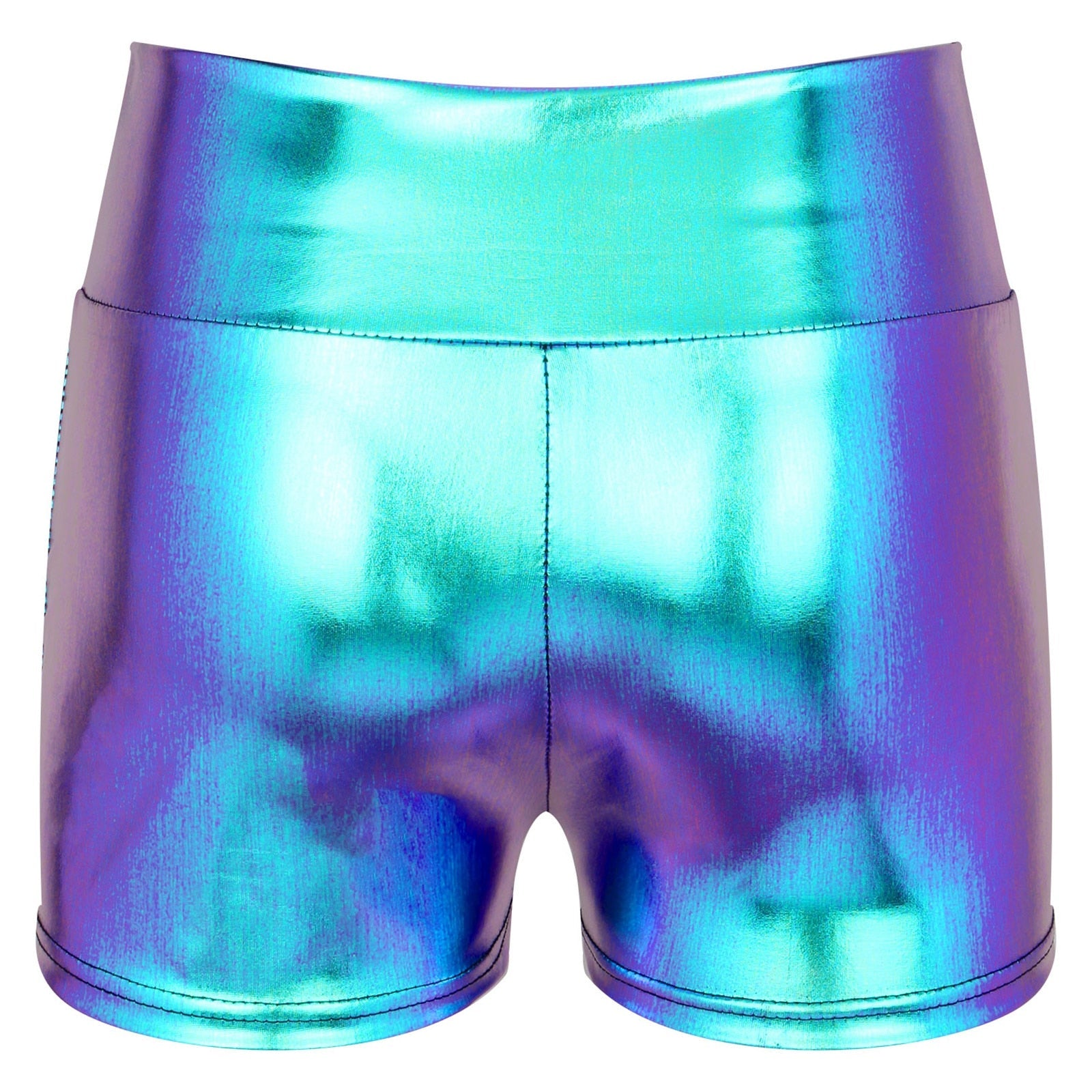 Metallic High Waisted Booty Shorts | dmunderwear detail image 19