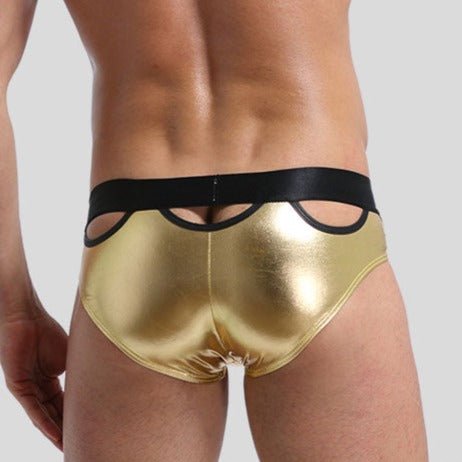 Metallic Hollow Top Briefs | dmunderwear detail image 7