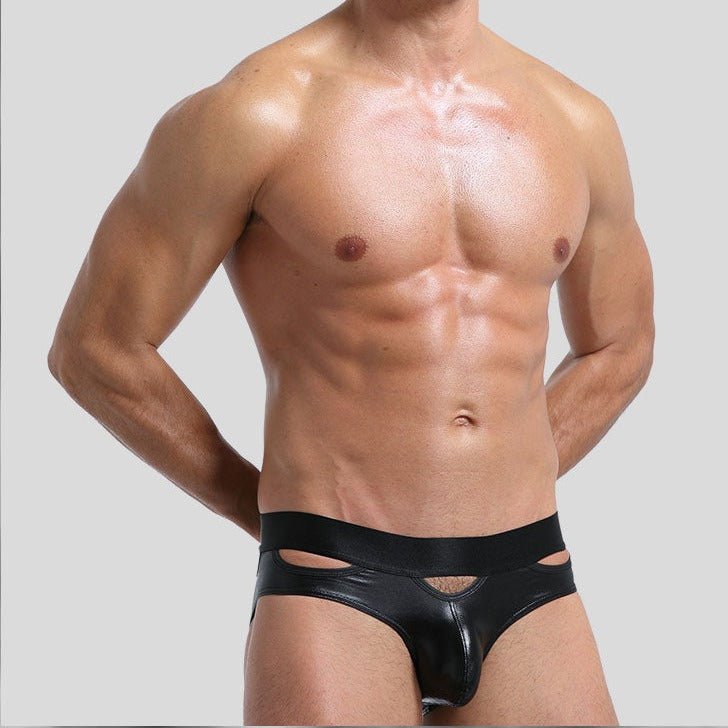 Metallic Hollow Top Briefs | dmunderwear detail image 8