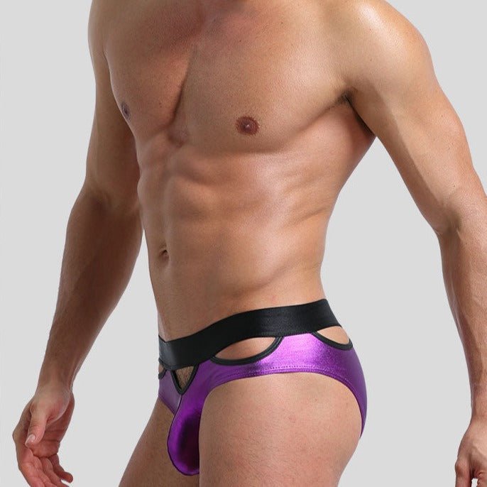 Metallic Hollow Top Briefs | dmunderwear detail image 9