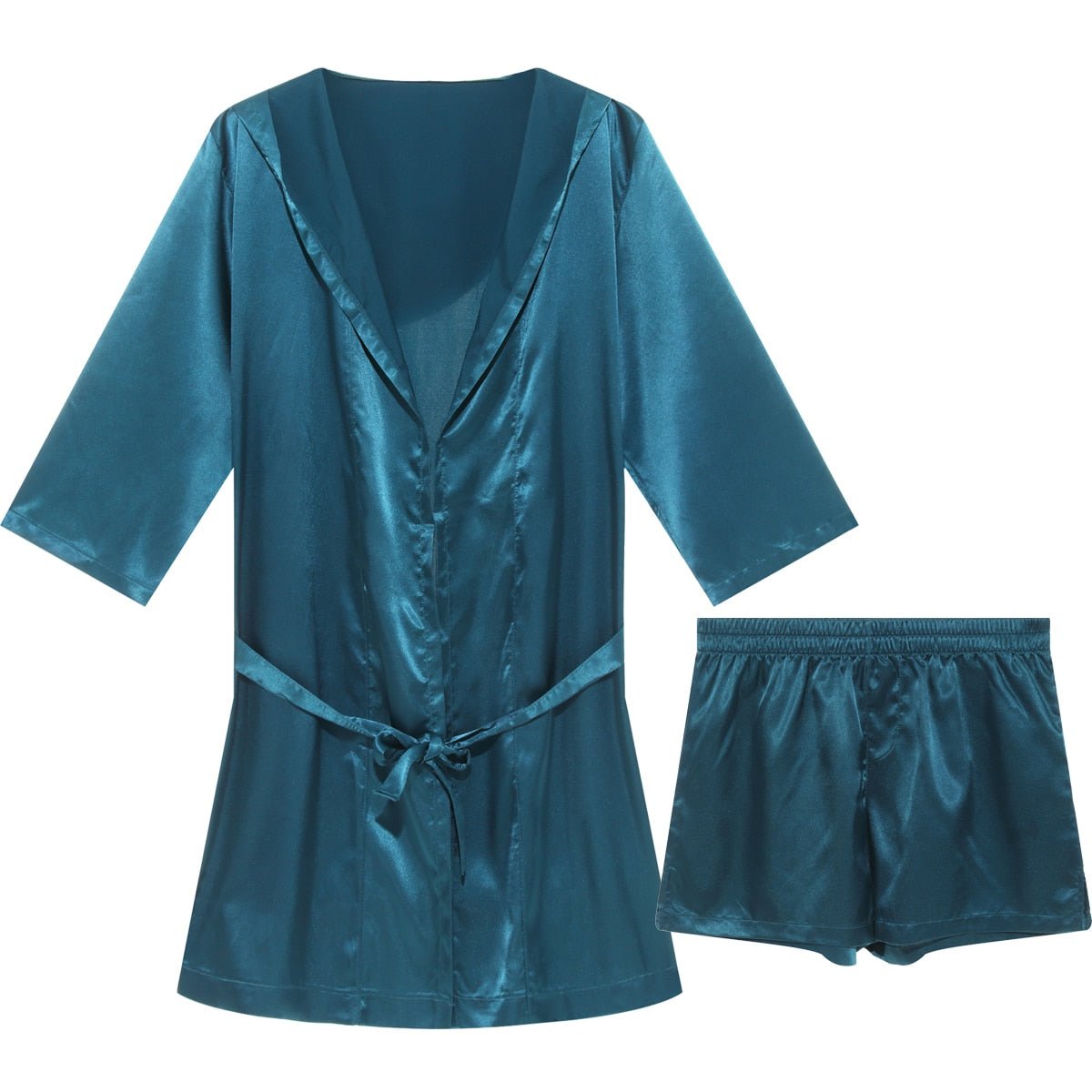 Metallic Hooded Robe + Boxers | dmunderwear detail image 10