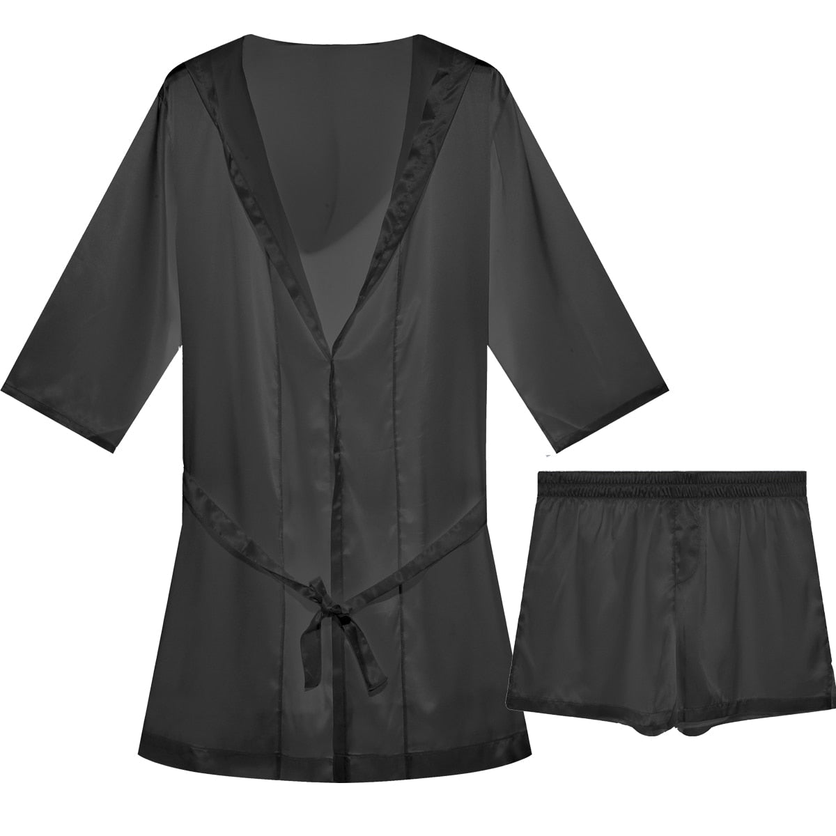 ORVLS Metallic Hooded Robe + Boxers | dmunderwear detail image 13