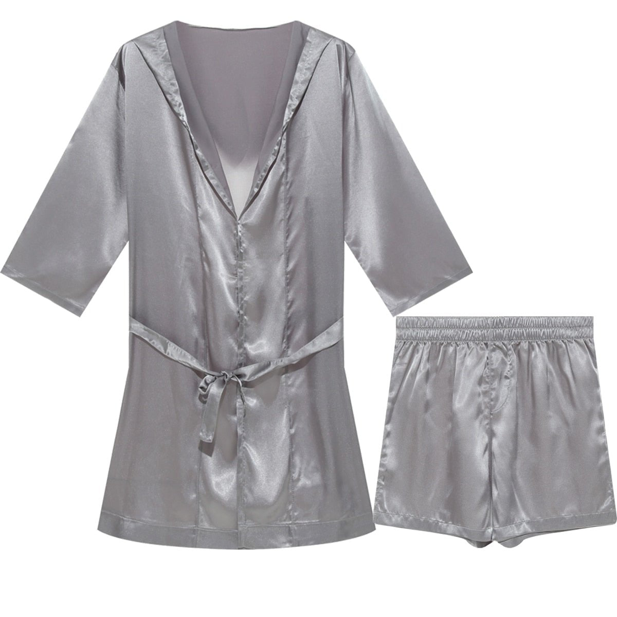 ORVLS Metallic Hooded Robe + Boxers | dmunderwear detail image 14