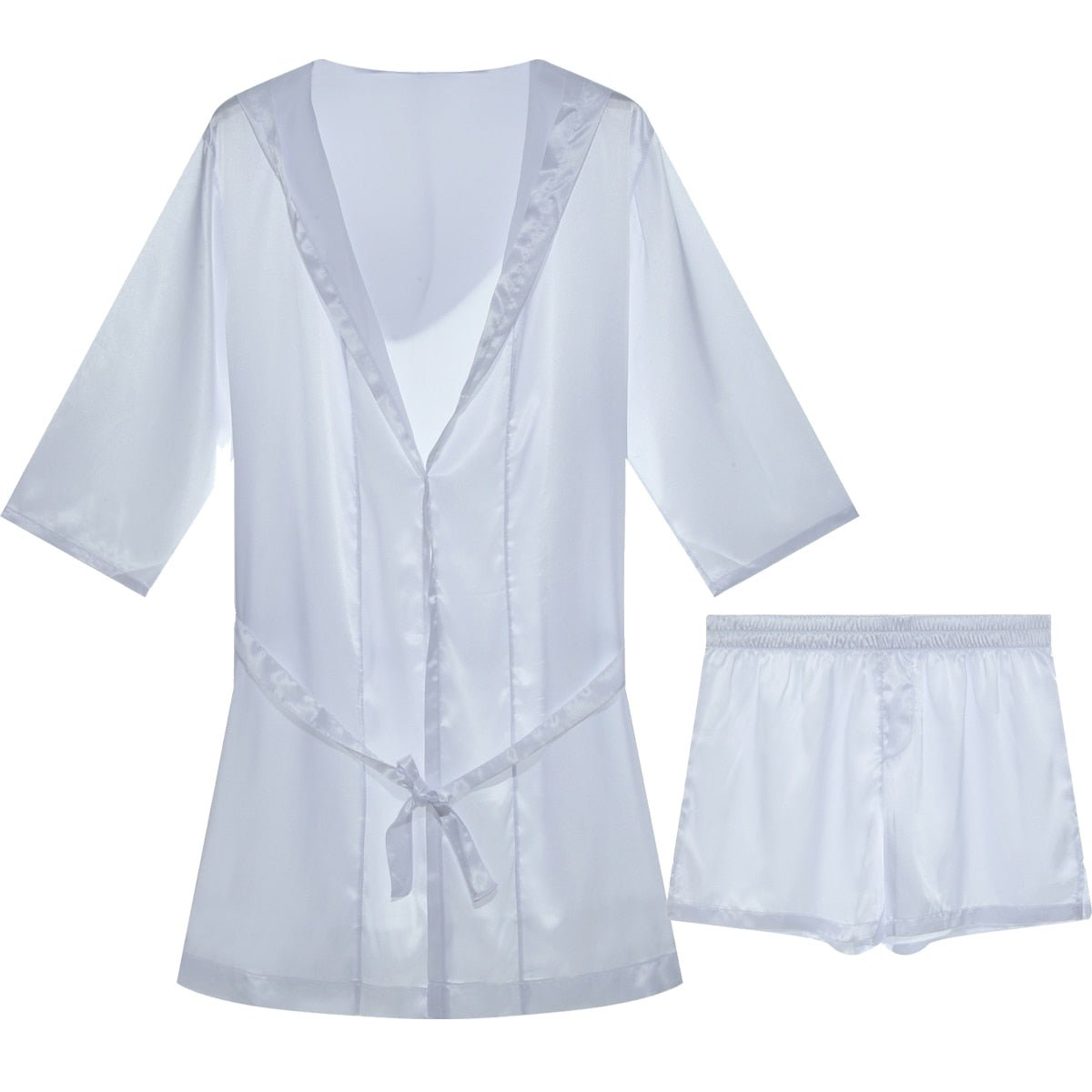 ORVLS Metallic Hooded Robe + Boxers | dmunderwear detail image 3